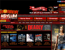 Tablet Screenshot of horror-asylum.com